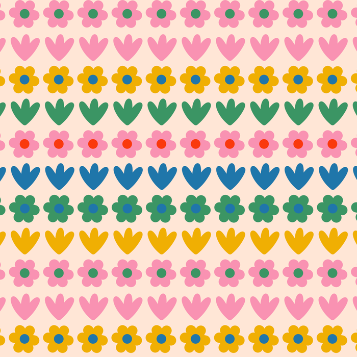 Spring Flower Stripes Cute Cheerful Colorful Mini Floral Pattern Coffee Mug Gallery Image 2