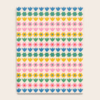 Spring Flower Stripes Cute Cheerful Colorful Mini Floral Pattern Notebook Gallery Image 4