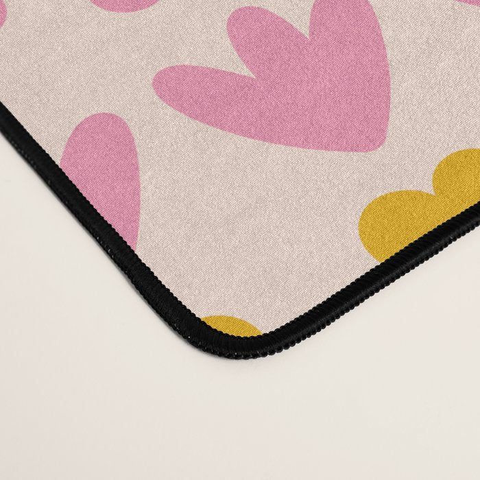 Spring Flower Stripes Cute Cheerful Colorful Mini Floral Pattern Desk Mat Gallery Image 4