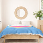 Gradient Angel Numbers: Angel Number 222 - Alignment  Duvet Cover Gallery Image 3
