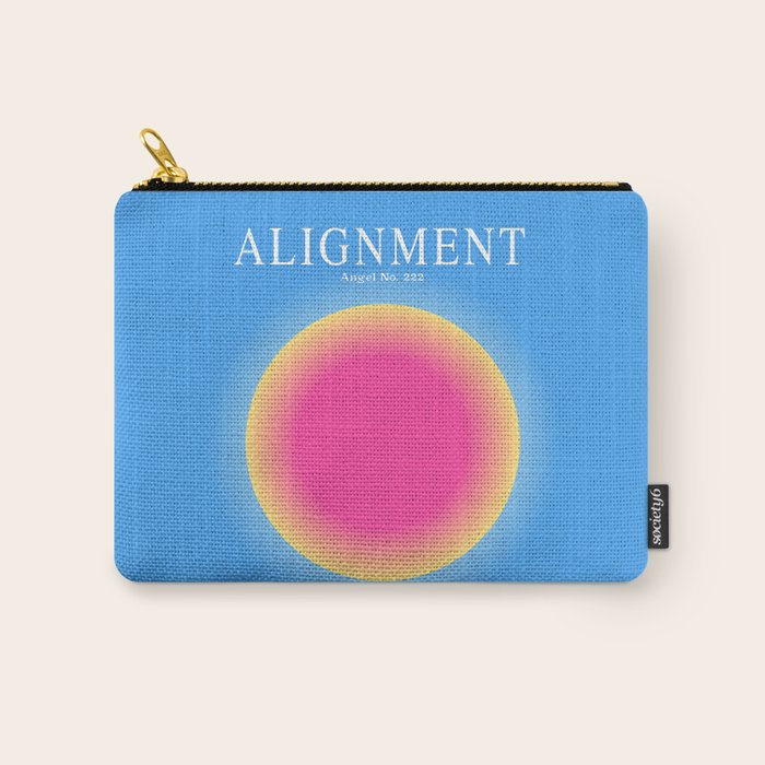Gradient Angel Numbers: Angel Number 222 - Alignment  Carry All Pouch Gallery Image 1