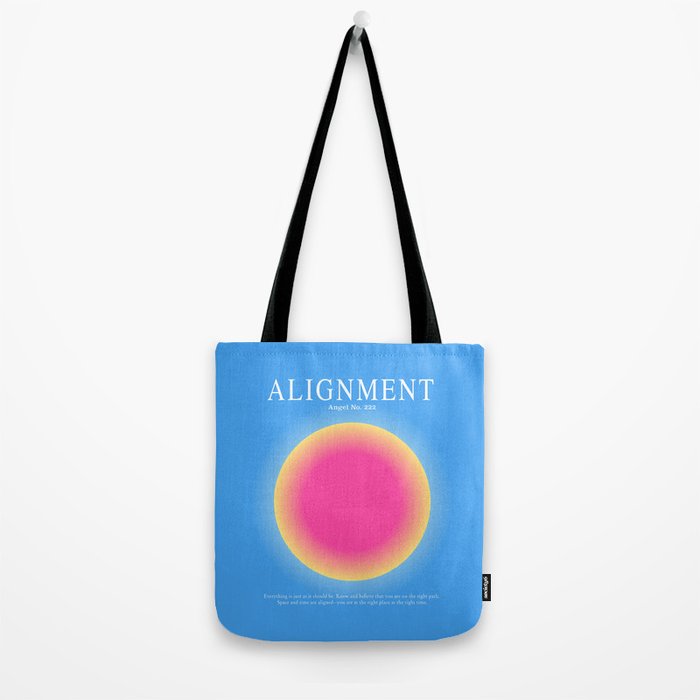 Gradient Angel Numbers: Angel Number 222 - Alignment  Tote Bag Gallery Image 2