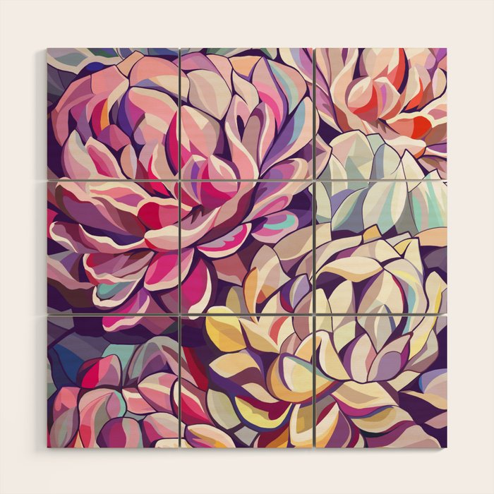 Peonies Wood Wall Art Gallery Image 1