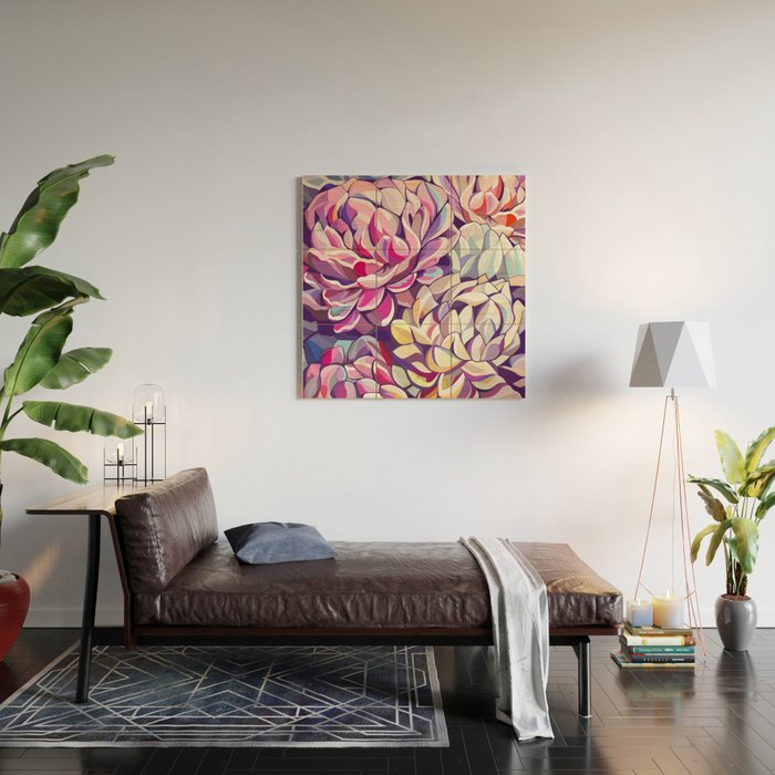 Peonies Wood Wall Art Gallery Image 2