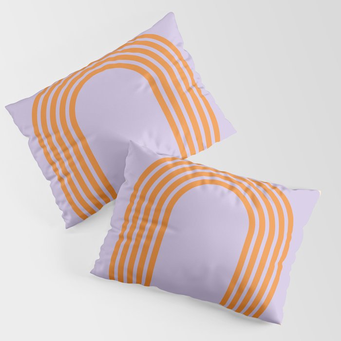 Chess Rainbow Lilac and orange Pillow Sham Gallery Image 3
