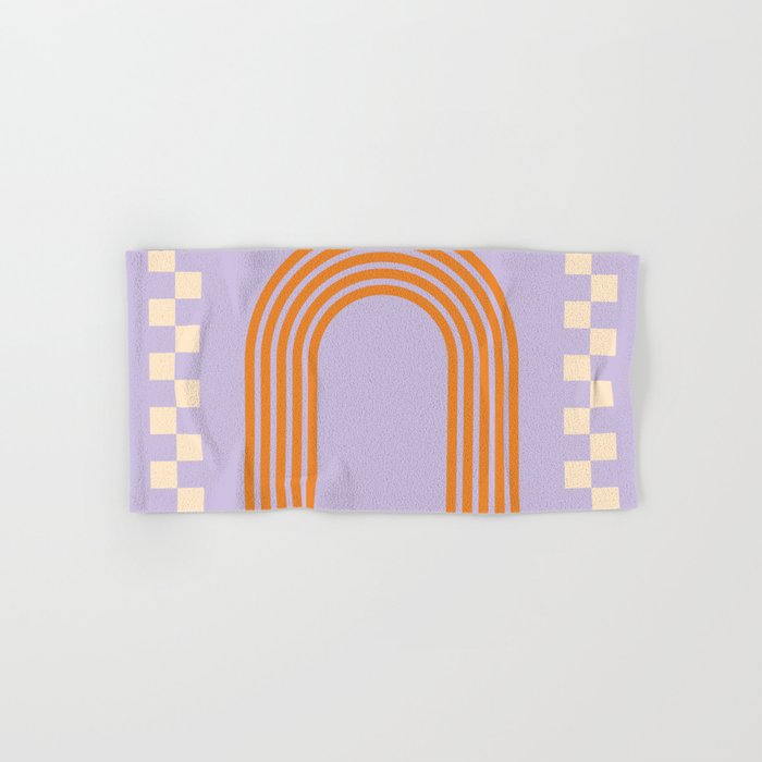 Chess Rainbow Lilac and orange Bath Towel Gallery Image 1