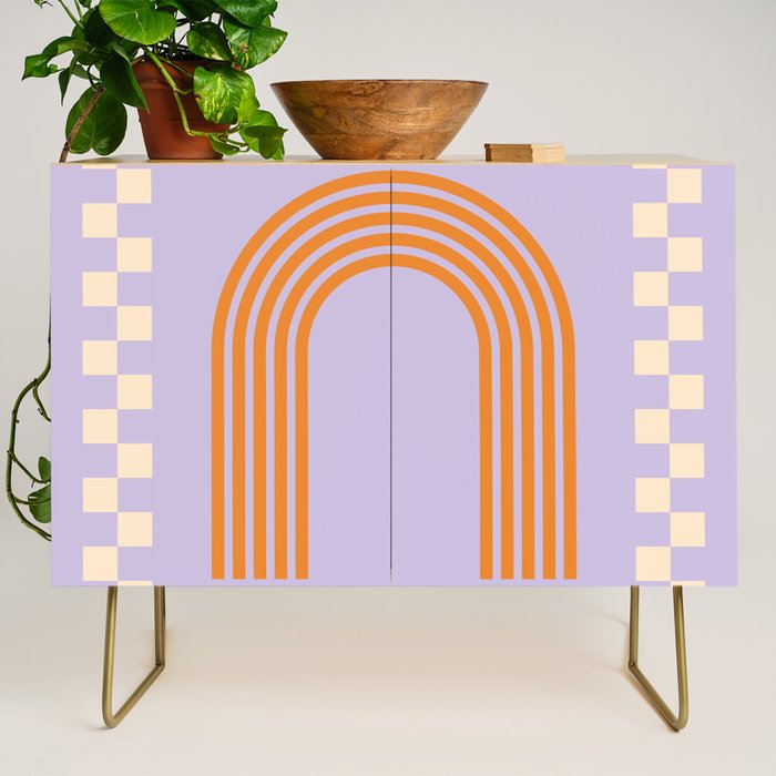 Chess Rainbow Lilac and orange Credenza Gallery Image 1