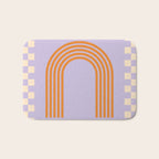Chess Rainbow Lilac and orange Bath Mat Gallery Image 1