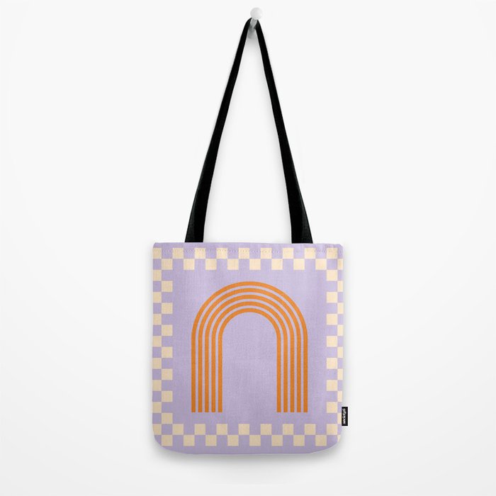 Chess Rainbow Lilac and orange Tote Bag Gallery Image 2