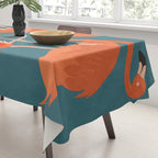 Graceful Flamingos 3 Tablecloth Gallery Image 3