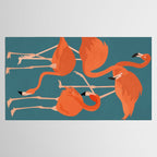 Graceful Flamingos 3 Tablecloth Gallery Image 2