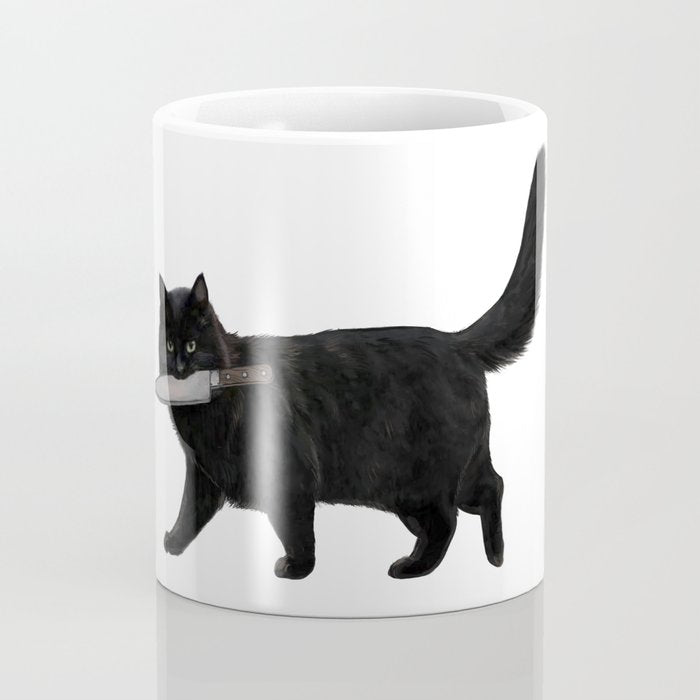 Knife Cat Coffee Mug Gallery Image 4