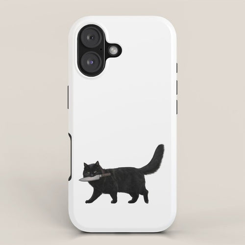 Knife Cat Iphone Case Gallery Image 1