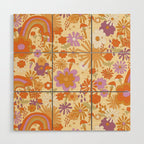 Rainbows, Sunshine and Stars Wood Wall Art Gallery Image 1