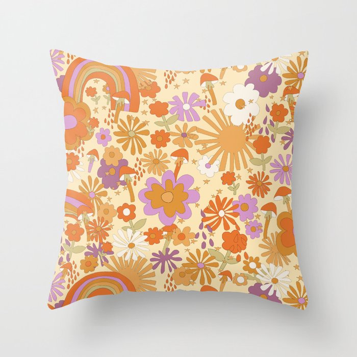 Rainbows, Sunshine and Stars Throw Pillow Gallery Image 6