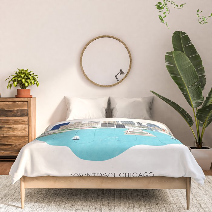 Chicago Illustration Comforter Gallery Image 3