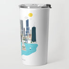 Chicago Illustration Travel Mug Gallery Image 2