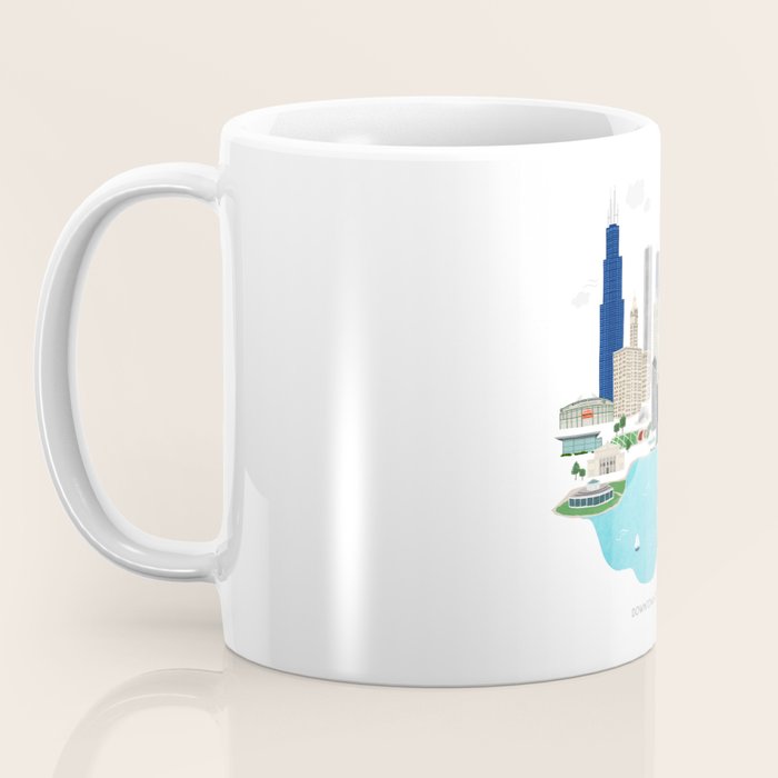 Chicago Illustration Coffee Mug Gallery Image 3