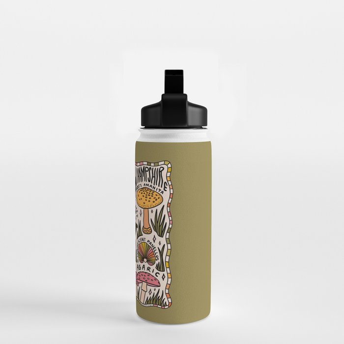 Mushrooms of New Hampshire Water Bottle Gallery Image 2