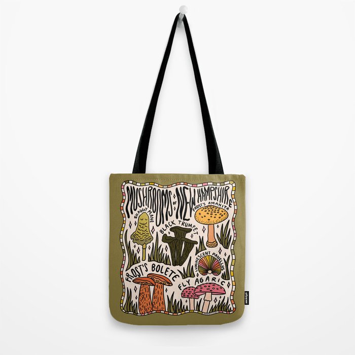 Mushrooms of New Hampshire Tote Bag Gallery Image 2