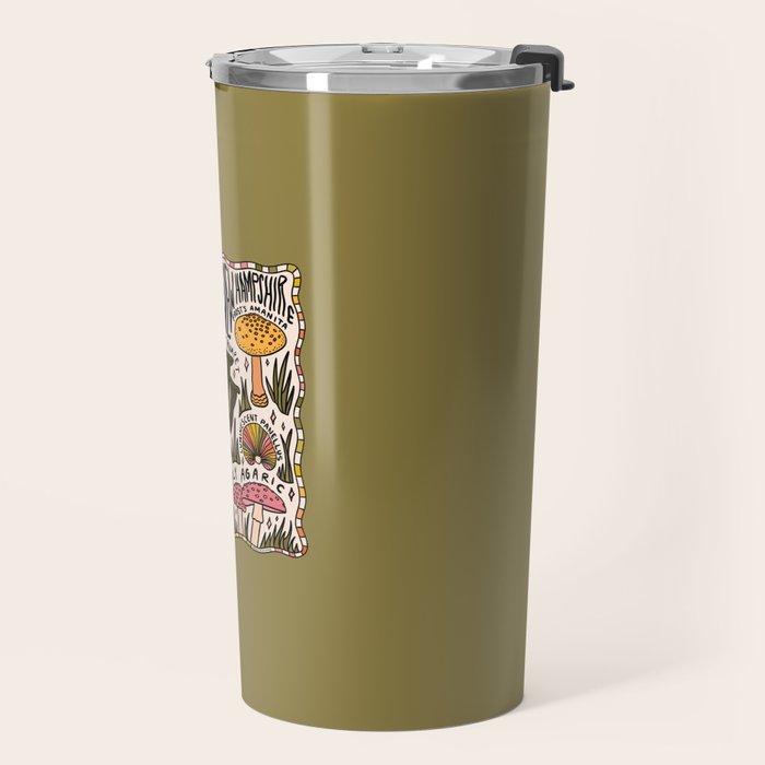 Mushrooms of New Hampshire Travel Mug Gallery Image 2
