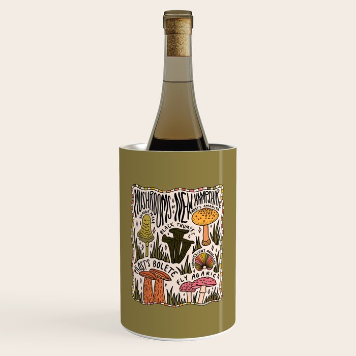 Mushrooms of New Hampshire Wine Chiller Gallery Image 1