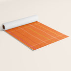 Textured Picnic Pattern in Poppy Red Yoga Mat Gallery Image 2
