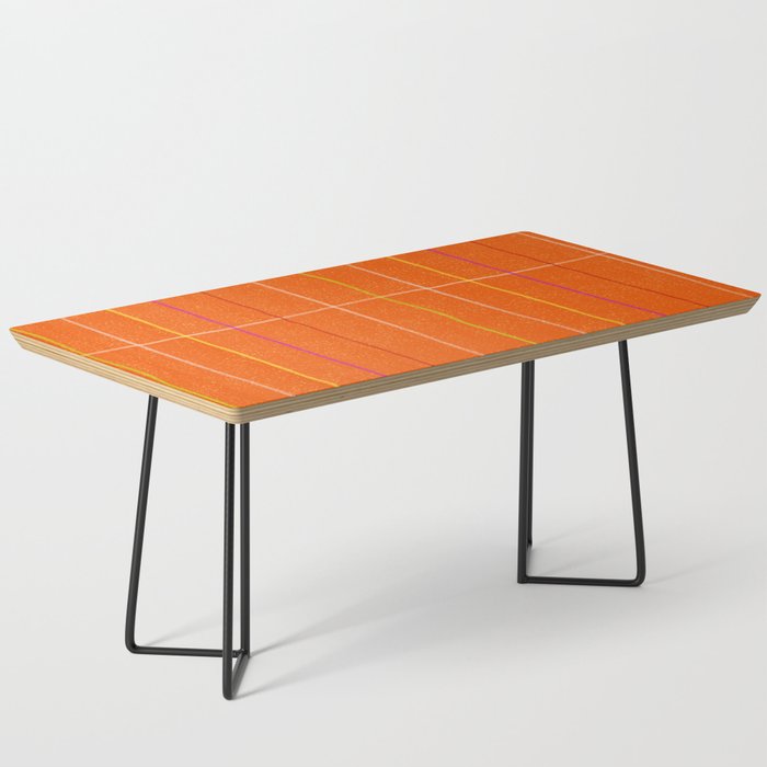 Textured Picnic Pattern in Poppy Red Coffee Table Gallery Image 1