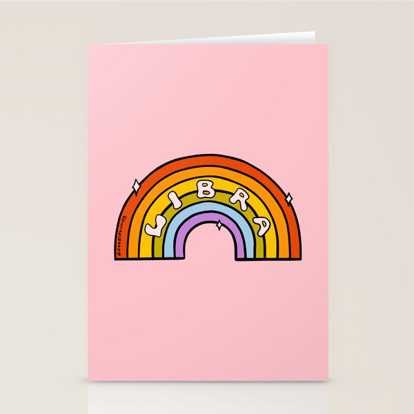 Libra Rainbow Stationery Card Gallery Image 2