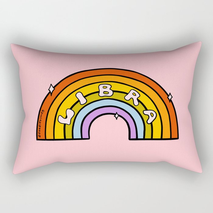 Libra Rainbow Rectangular Pillow Gallery Image 2