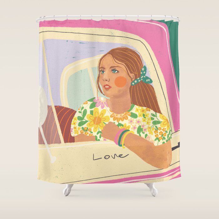 Love traveller Shower Curtain Gallery Image 1