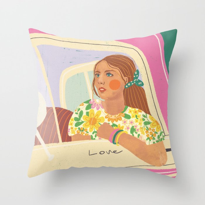 Love traveller Throw Pillow Gallery Image 6