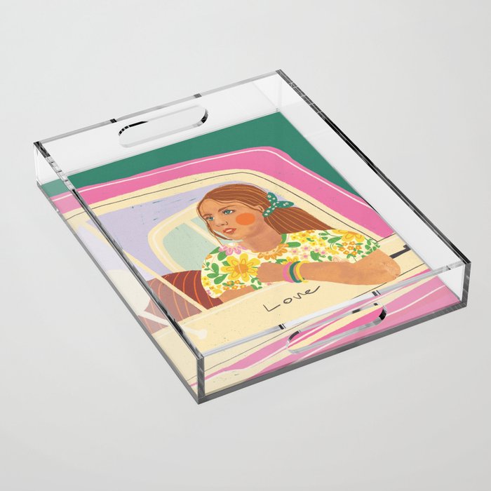 Love traveller Acrylic Tray Gallery Image 1