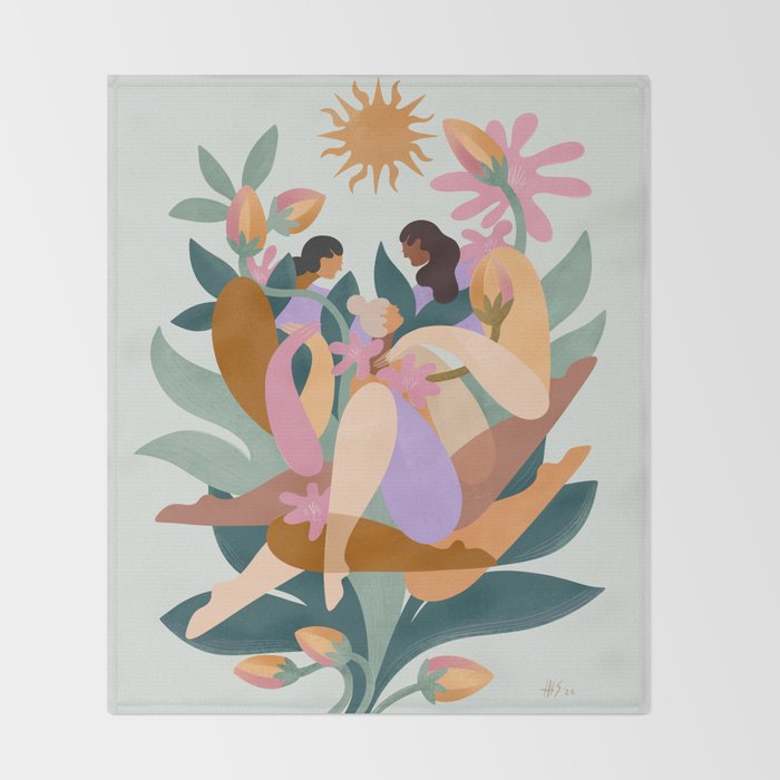 The power of community Throw Blanket Gallery Image 2