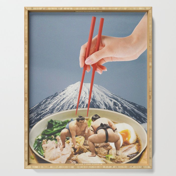 Fuji, Sumo, Ramen // Japan Love Serving Tray Gallery Image 1