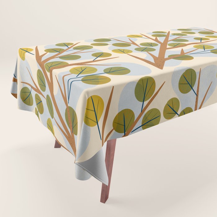 Branch and Leaves Tablecloth Gallery Image 1