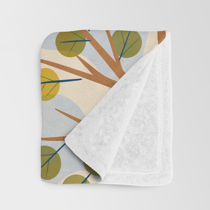 Branch and Leaves Throw Blanket Gallery Image 3