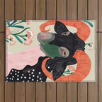 Floral Ram Outdoor Rug Gallery Image 1