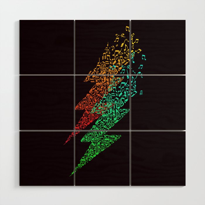 Electro music Wood Wall Art Gallery Image 1
