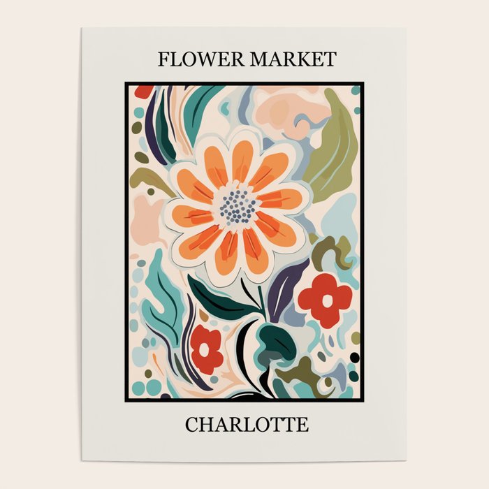 Charlotte Flower Market Print Poster Gallery Image 4