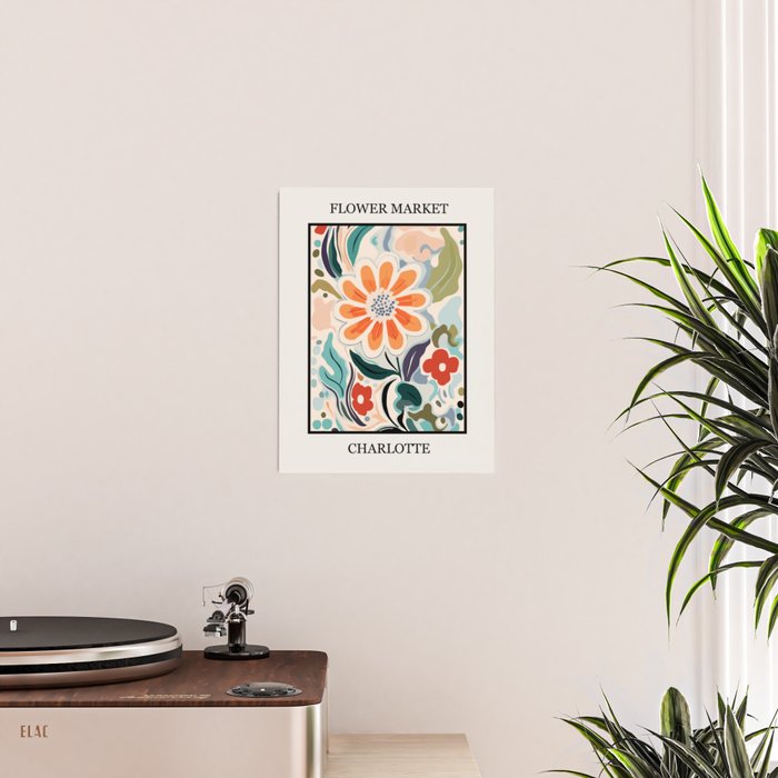 Charlotte Flower Market Print Poster Gallery Image 2