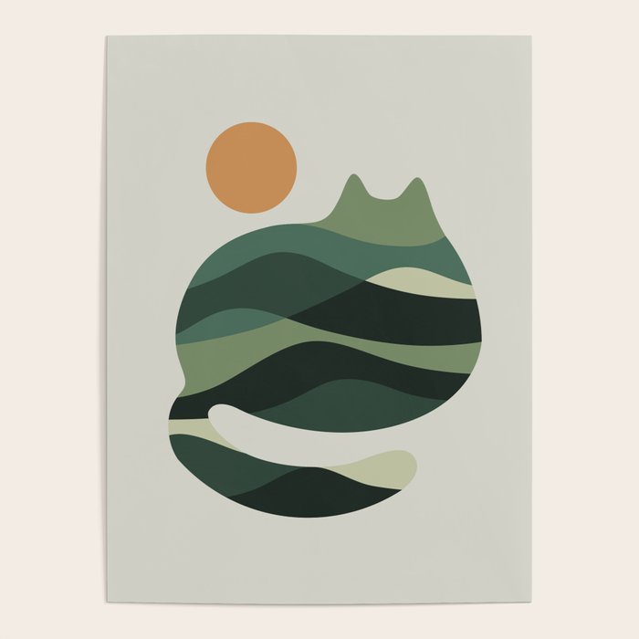 Cat Landscape 122 Poster Gallery Image 4