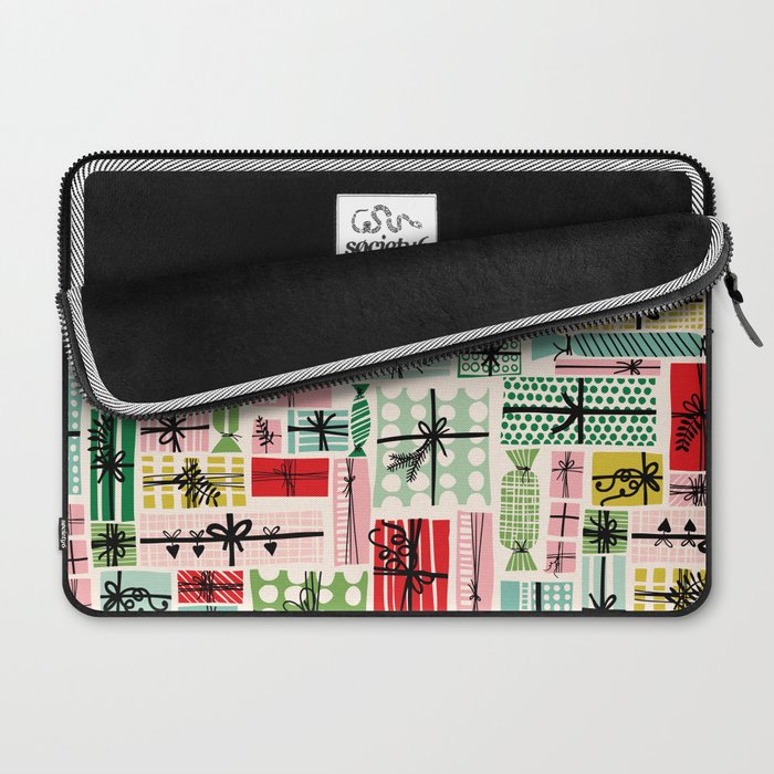 Wobbly pile of Christmas presents Laptop Sleeve Gallery Image 2