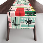Wobbly pile of Christmas presents Table Runner Gallery Image 1