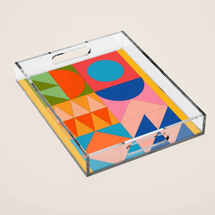 Geometric Shapes 237 Acrylic Tray Gallery Image 1