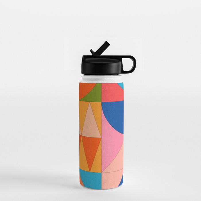 Geometric Shapes 237 Water Bottle Gallery Image 1