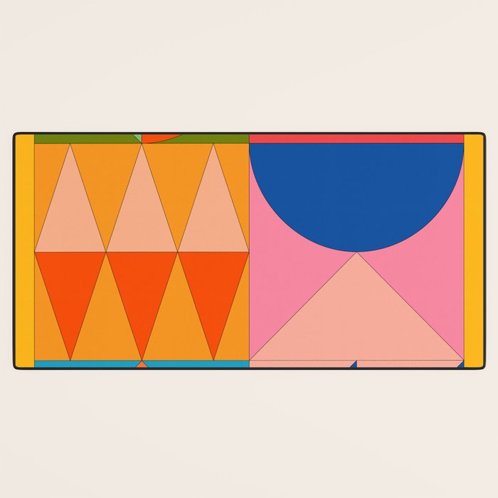 Geometric Shapes 237 Desk Mat Gallery Image 3