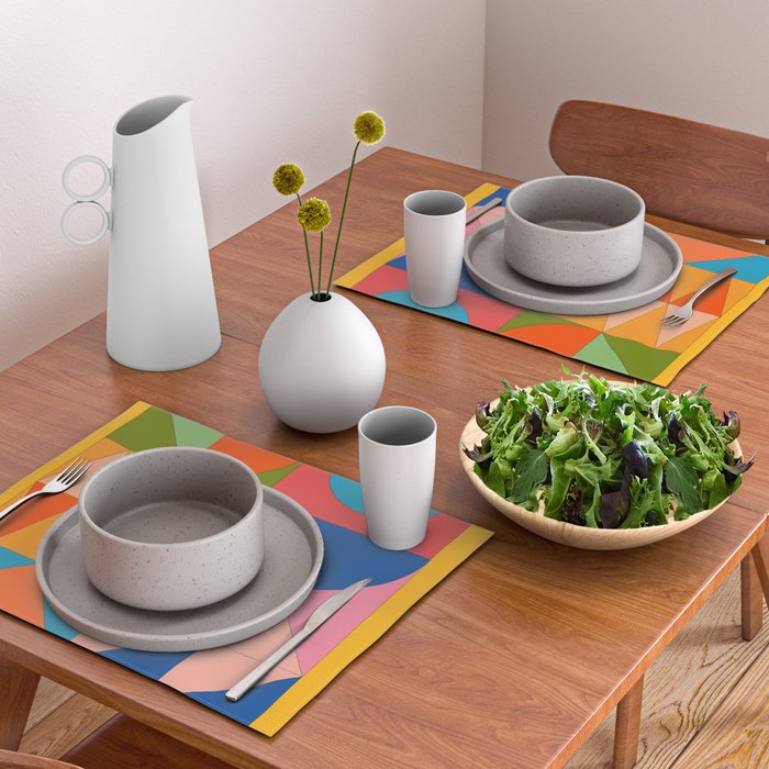 Geometric Shapes 237 Placemat Gallery Image 2
