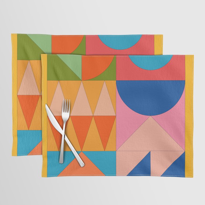 Geometric Shapes 237 Placemat Gallery Image 1