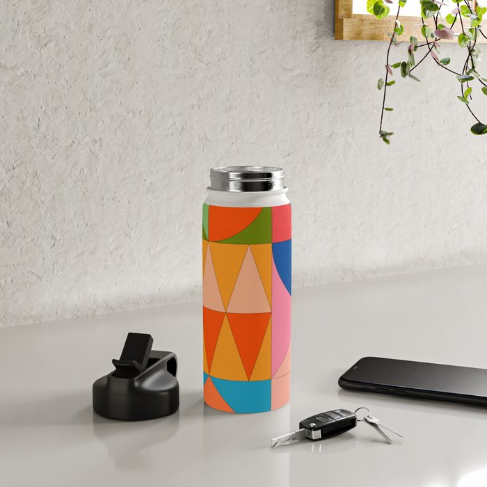 Geometric Shapes 237 Water Bottle Gallery Image 4